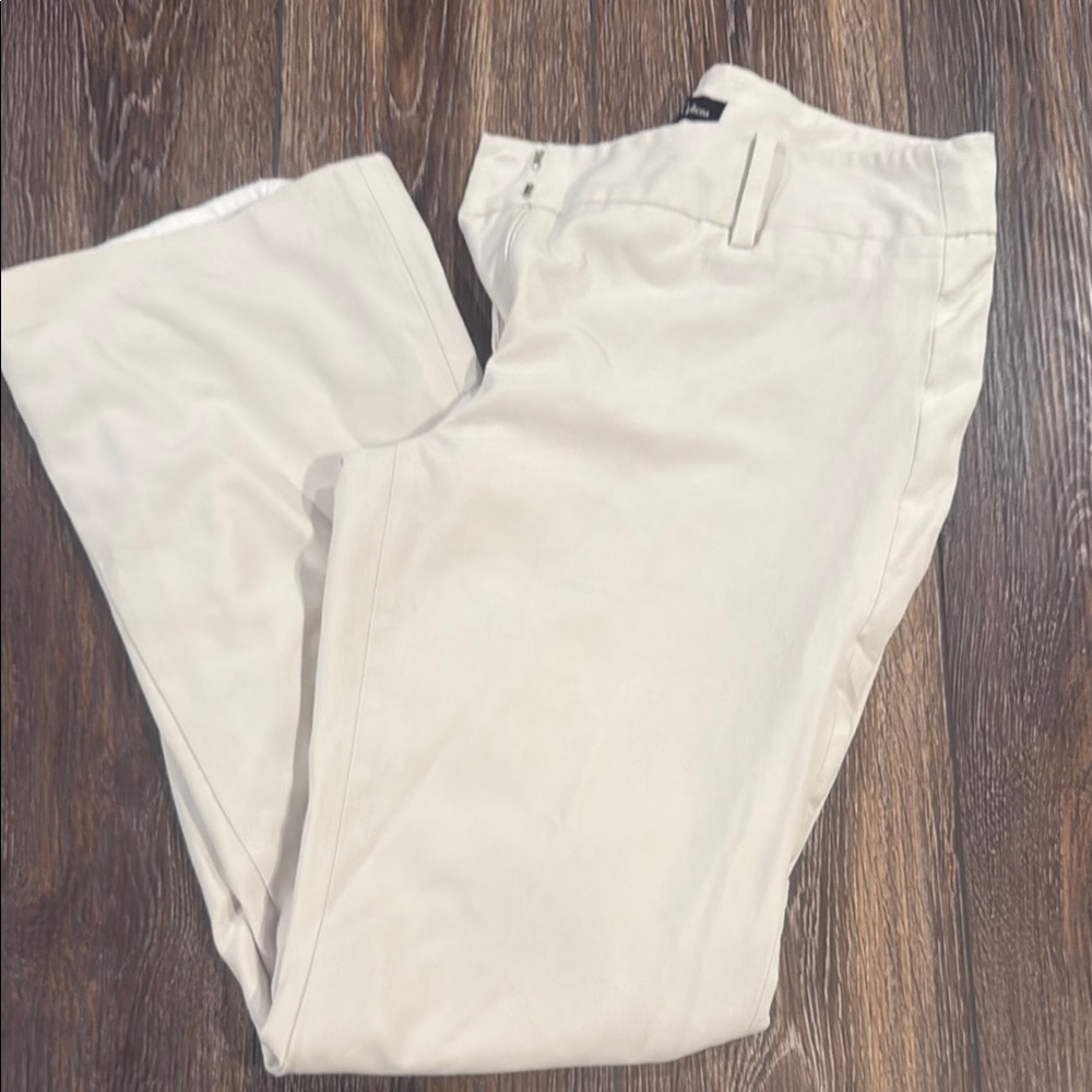 Cream Lined Dress Pants size 10